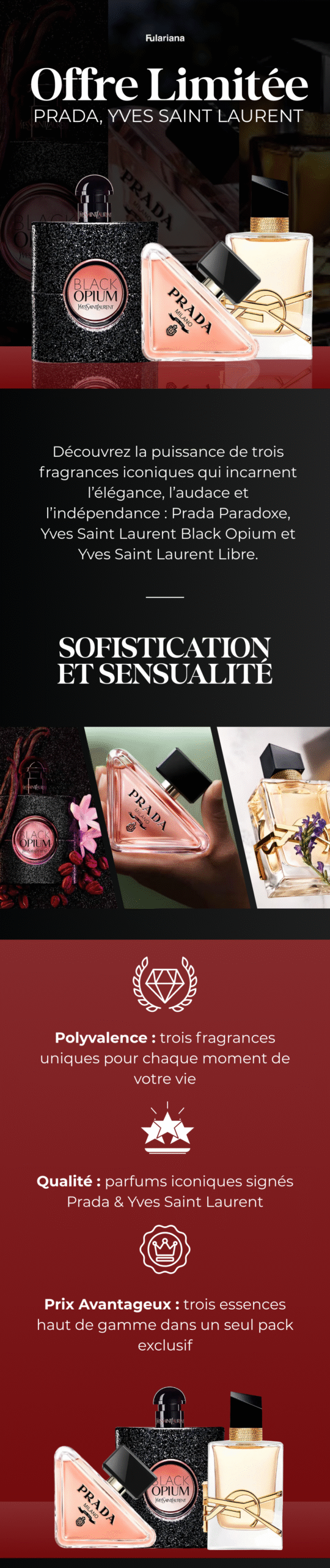 Prada Paradoxe, Black Opium Yves Saint Laurent, Libre 2 1 LP PRADA VICENTE11 scaled