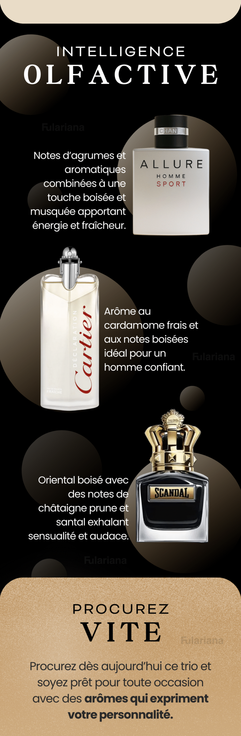 Allure Homme Sport, Jean Paul Gaultier Scandal, Cartier Declaration 9 LP PERFUMES 1 VICENTE 2 scaled